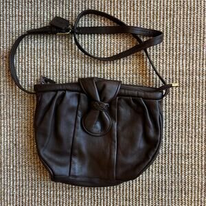 Giani Bernini Brown Leather Crossbody Bag
